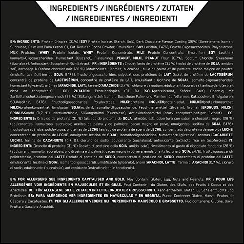 Optimum Nutrition ON Protein Crisp Bar barritas proteínas con whey protein isolate, dulces altas en proteína y low carb, peanut butter, 10 barras (10 x 65 g) Optimum Nutrition ON Protein Crisp Bar barritas proteínas con whey protein isolate, dulces altas en proteína y low carb, peanut butter, 10 barras (10 x 65 g)