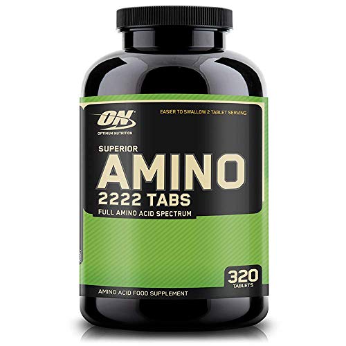 Optimum Nutrition ON Superior Amino 2222, Aminoácidos Esenciales y Ramificados, BCAA, Sin Sabor, 160 Porciones, 320 Capsulas Optimum Nutrition ON Superior Amino 2222, Aminoácidos Esenciales y Ramificados, BCAA, Sin Sabor, 160 Porciones, 320 Capsulas