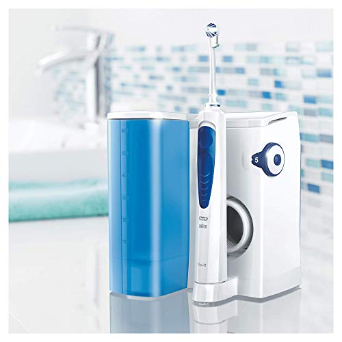 Oral-B Oxyjet - Sistema De Limpieza Irrigador Bucal Con Tecnología Braun, 4 Cabezales Oxyjet