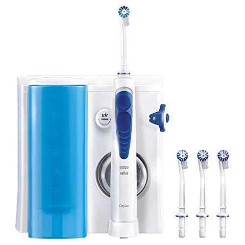 Oral-B Oxyjet - Sistema De Limpieza Irrigador Bucal Con Tecnología Braun, 4 Cabezales Oxyjet