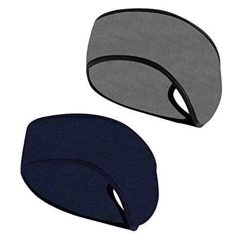 Orejeras Correr 2 Piezas Deportes Diadema Elástico Cinta De Pelo Deportiva Cintas para la Cabeza Cómodo y Transpirable Adecuado para Yoga, Jogging, Esquiar y Otros Deportes Al Aire Libre