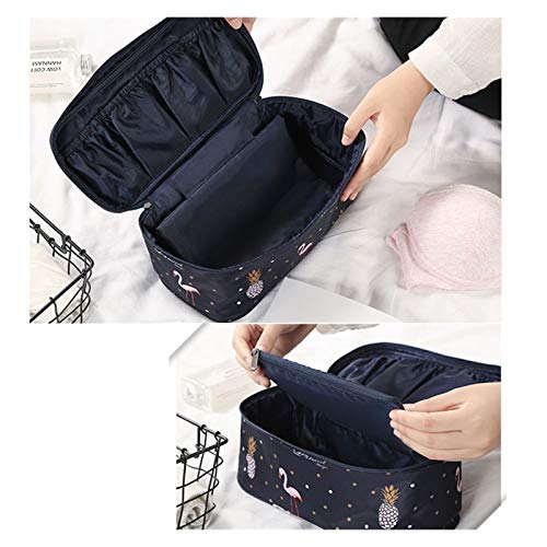 Organizador de cajones de ropa interior, organizador de ropa interior de viaje, nuevo flamenco de gran capacidad para mujeres a prueba de agua, madre, brazo, bolsa, bolsa de bolsa, bolsillos múltiples