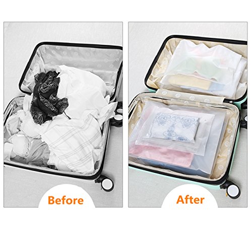 Organizador de Equipaje 12 PCS Organizador de ViajeTransparente Organizadores para Maletas Impermeable Perfecto para Viaje con Bolsa de Zapato Organizador de Equipaje 12 PCS Organizador de ViajeTransparente Organizadores para Maletas Impermeable Perfecto para Viaje con Bolsa de Zapato