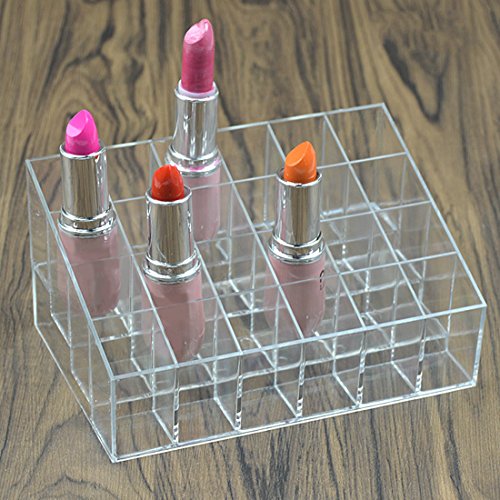 Organizador de maquillaje transparente, expositor de cosméticos, pintalabios Organizador de maquillaje transparente, expositor de cosméticos, pintalabios