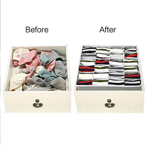 Organizador de Ropa Interior Plegable Organizador de Armario Plegable cajón Divisor 4 Juegos, Plegable Ropa Interior Organizador de Armario para almacenar Calcetines, Bufandas, Sujetador, Corbata Organizador de Ropa Interior Plegable Organizador de Armario Plegable cajón Divisor 4 Juegos, Plegable Ropa Interior Organizador de Armario para almacenar Calcetines, Bufandas, Sujetador, Corbata