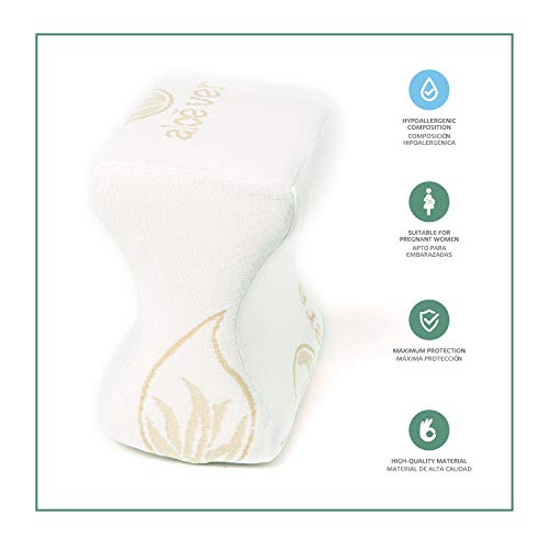 ORTONES | Almohada de Piernas para Dormir | Cojín de Apoyo para Dormir de Lado | Especial para Embarazadas | Alivia el Dolor de Espalda, Ciática, Rodillas, Cadera, Articulaciones | Tejido de Aloe Vera ORTONES | Almohada de Piernas para Dormir | Cojín de Apoyo para Dormir de Lado | Especial para Embarazadas | Alivia el Dolor de Espalda, Ciática, Rodillas, Cadera, Articulaciones | Tejido de Aloe Vera