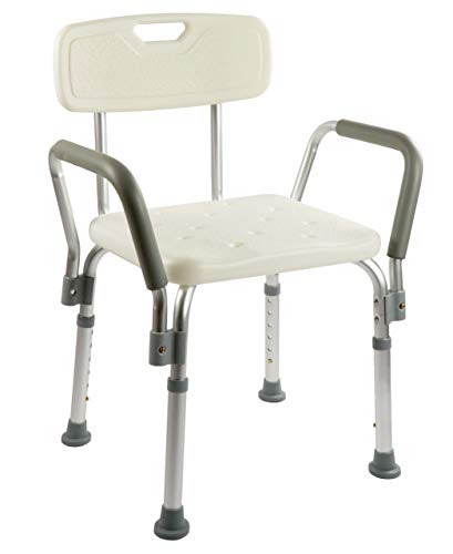 OrtoPrime Silla Ducha con Respaldo Extraible - Taburete Baño Ortopédico Adultos y Niños - Reposabrazos Acolchados - Regulable 8 Alturas - Asiento de Aseo Cómodo y Seguro OrtoPrime Silla Ducha con Respaldo Extraible - Taburete Baño Ortopédico Adultos y Niños - Reposabrazos Acolchados - Regulable 8 Alturas - Asiento de Aseo Cómodo y Seguro