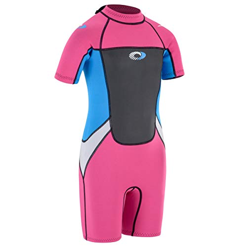 Osprey Girl 's Origin Corto 3/2 mm Verano Traje, niña, Origin Shorty 3/2 mm, Rosa