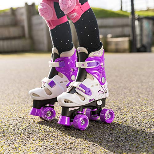 Osprey Patines infantiles de 4 ruedas en paralelo. Patines quad para niños y niñas principiantes. Ajustables, estables, cómodos y fáciles de poner. Quatro colores. Varias tallas. Osprey Patines infantiles de 4 ruedas en paralelo. Patines quad para niños y niñas principiantes. Ajustables, estables, cómodos y fáciles de poner. Quatro colores. Varias tallas.