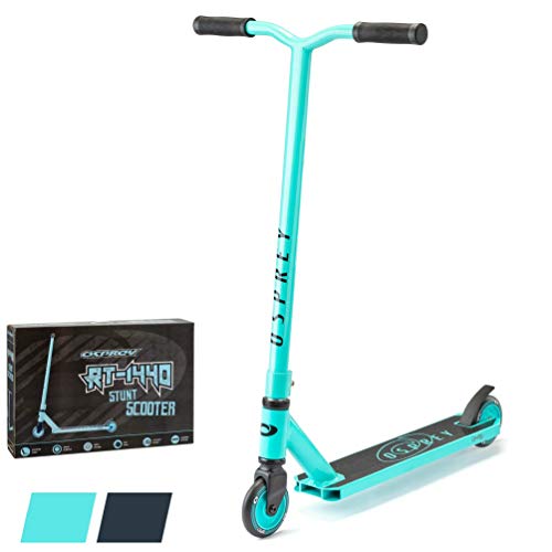 Osprey Patinete Stunt para niños, Adultos, niños y niñas, patín avanzado con rodamientos ABEC 5 y Auriculares HIC, RT-1440, Color Verde Azulado Osprey Patinete Stunt para niños, Adultos, niños y niñas, patín avanzado con rodamientos ABEC 5 y Auriculares HIC, RT-1440, Color Verde Azulado