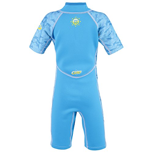 Osprey Toddlers 3 mm Shorty Summer Traje de Neopreno con SPF 50 niñas, Infantil, Tiburones-Azul, Edad 1 Osprey Toddlers 3 mm Shorty Summer Traje de Neopreno con SPF 50 niñas, Infantil, Tiburones-Azul, Edad 1