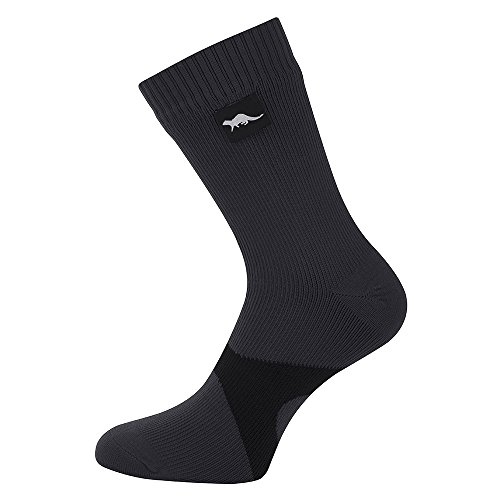 OTTER Calcetines Transpirables e Impermeables Hombre y Mujer. Ideales para Actividades al Aire Libre como Golf, Ciclismo, Senderismo o Excursionismo. (Gris & Negro, Mediana (40-43)) OTTER Calcetines Transpirables e Impermeables Hombre y Mujer. Ideales para Actividades al Aire Libre como Golf, Ciclismo, Senderismo o Excursionismo. (Gris & Negro, Mediana (40-43))
