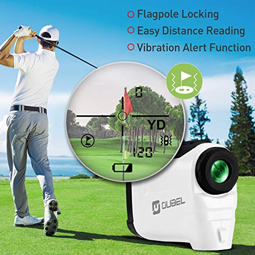 OUBEL Telemetro Golf, 800 Yard Telemetro Caza, 6 X & 4 Modes, Bloqueo del Poste de La Bandera, Vibración, Modo de Escaneo, Rastreo de Presas, Telémetro Láser de Golf de con inclinación OUBEL Telemetro Golf, 800 Yard Telemetro Caza, 6 X & 4 Modes, Bloqueo del Poste de La Bandera, Vibración, Modo de Escaneo, Rastreo de Presas, Telémetro Láser de Golf de con inclinación