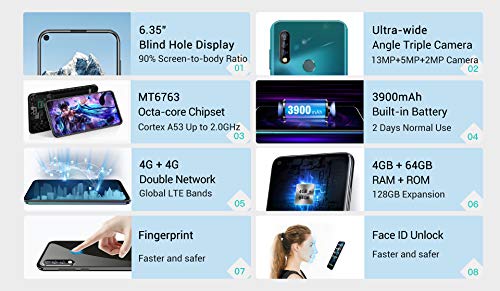 OUKITEL C17 Pro 4G Móviles(2019) Android 9.0 - Pantalla Completa de 6.35 Pulgadas de Agujero Ciego,4GB+64GB,Helio P23 Octa Core Dual SIM Teléfono, 13MP Cámara de Gran Ángular,3900mAh Batería,Rojo OUKITEL C17 Pro 4G Móviles(2019) Android 9.0 - Pantalla Completa de 6.35 Pulgadas de Agujero Ciego,4GB+64GB,Helio P23 Octa Core Dual SIM Teléfono, 13MP Cámara de Gran Ángular,3900mAh Batería,Rojo