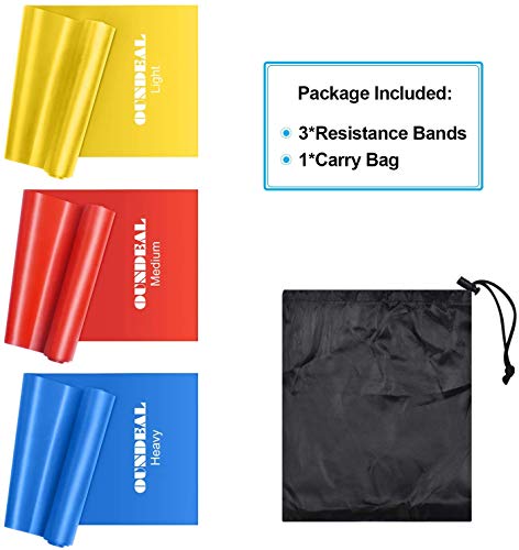OUNDEAL Bandas Elasticas Musculacion, Bandas Elasticas Fitness, Cintas Elasticas Musculacion de Tela 3 Niveles, Gomas Elasticas Fitness OUNDEAL Bandas Elasticas Musculacion, Bandas Elasticas Fitness, Cintas Elasticas Musculacion de Tela 3 Niveles, Gomas Elasticas Fitness