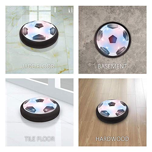 OUNDEAL Juguete Balón Fútbol Flotant, Pelota Futbol Recargable, Air Power Soccer con Coloridas Luces LED, Juguetes Aire Fútbol para Niños Niñas OUNDEAL Juguete Balón Fútbol Flotant, Pelota Futbol Recargable, Air Power Soccer con Coloridas Luces LED, Juguetes Aire Fútbol para Niños Niñas
