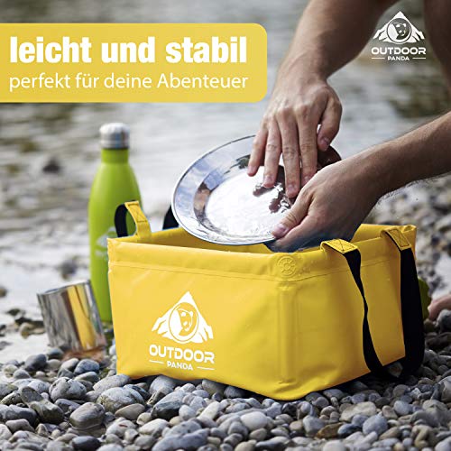 Outdoor Panda Bol Plegable para Exteriores con Capacidad de 15 litros - Recipiente Plegable para Lavar y Camping, Hecho de Tela de Lona Duradera Outdoor Panda Bol Plegable para Exteriores con Capacidad de 15 litros - Recipiente Plegable para Lavar y Camping, Hecho de Tela de Lona Duradera