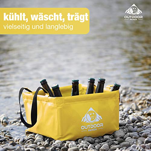 Outdoor Panda Bol Plegable para Exteriores con Capacidad de 15 litros - Recipiente Plegable para Lavar y Camping, Hecho de Tela de Lona Duradera Outdoor Panda Bol Plegable para Exteriores con Capacidad de 15 litros - Recipiente Plegable para Lavar y Camping, Hecho de Tela de Lona Duradera