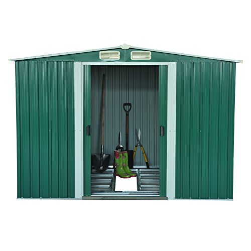 Outsunny Cobertizo Metálica Tipo Caseta de Jardín Terrazas Galvanizado Almacén para Herramientas Jardinería 258x206x178 cm Outsunny Cobertizo Metálica Tipo Caseta de Jardín Terrazas Galvanizado Almacén para Herramientas Jardinería 258x206x178 cm