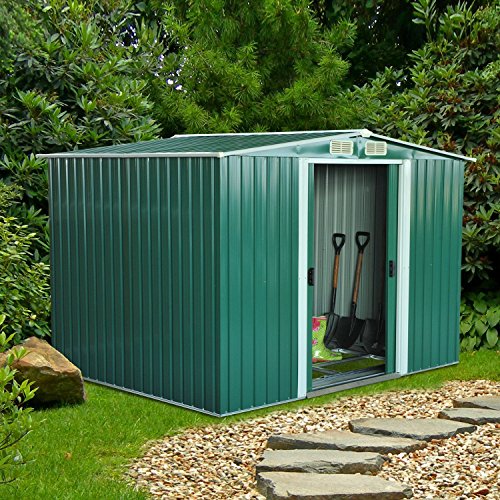 Outsunny Cobertizo Metálica Tipo Caseta de Jardín Terrazas Galvanizado Almacén para Herramientas Jardinería 258x206x178 cm Outsunny Cobertizo Metálica Tipo Caseta de Jardín Terrazas Galvanizado Almacén para Herramientas Jardinería 258x206x178 cm