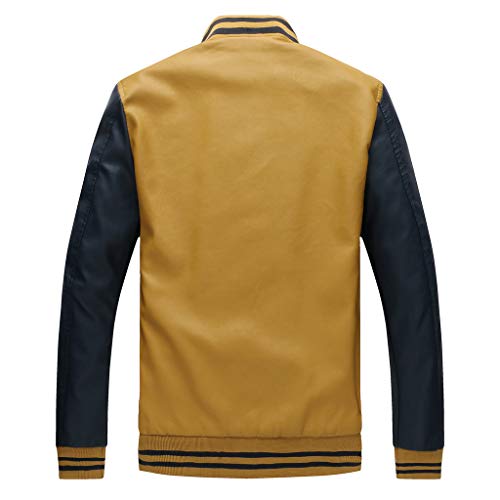 Overdose Chaqueta Bomber Hombre Chaqueta Juvenil Hombre Abrigo De Cuero De Otoño Invierno para Hombre Cuello Informal De Moda Chaqueta Universitaria Hombre Zip Up Abrigo Estampado Hombre