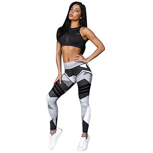 Overdose Leggings Mujeres Deportes Gimnasio Pantalones De Yoga Entrenamiento Cintura Media Correr Impresa EláStica Ropa Deportiva Ropa Deportiva Casual