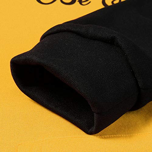 Overdose Sudadera Hombres Patchwork Slim Fit Hoodie OtoñO Moda Outwear Nueva Blusa Adolescente Top 2018 Sudadera (Medium, A-Amarillo) Overdose Sudadera Hombres Patchwork Slim Fit Hoodie OtoñO Moda Outwear Nueva Blusa Adolescente Top 2018 Sudadera (Medium, A-Amarillo)