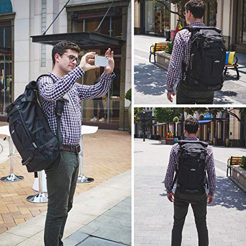 Overmont 40L Mochila Multifuncional Macutos de Viaje Bolsa Portátil Oxford para Excursión Camping Senderismo Acampada y Otras Actividades al Aire Libre Negro Overmont 40L Mochila Multifuncional Macutos de Viaje Bolsa Portátil Oxford para Excursión Camping Senderismo Acampada y Otras Actividades al Aire Libre Negro