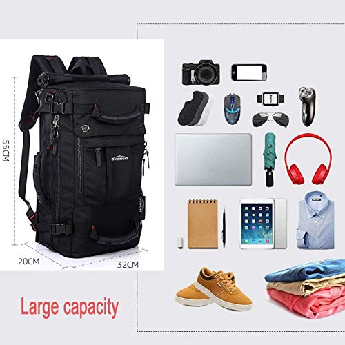 Overmont 40L Mochila Multifuncional Macutos de Viaje Bolsa Portátil Oxford para Excursión Camping Senderismo Acampada y Otras Actividades al Aire Libre Negro Overmont 40L Mochila Multifuncional Macutos de Viaje Bolsa Portátil Oxford para Excursión Camping Senderismo Acampada y Otras Actividades al Aire Libre Negro