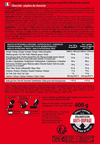 OVERSTIM.s - Gatosport (400 G) - Chocolate - Desayuno Energético Antes Del Esfuerzo - Muy Fácil De Digerir - Fácil Y Rápido De Preparar 400 g OVERSTIM.s - Gatosport (400 G) - Chocolate - Desayuno Energético Antes Del Esfuerzo - Muy Fácil De Digerir - Fácil Y Rápido De Preparar 400 g
