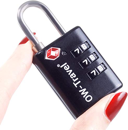 OW-Travel Candado maleta TSA: INDICATOR DE ALERTA ABIERTA. Candado numerico 3 Digitos. Candado Combinacion Taquilla. Candados para mochilas. Candado Taquilla Gimnasio. Candado seguridad Negro 1 OW-Travel Candado maleta TSA: INDICATOR DE ALERTA ABIERTA. Candado numerico 3 Digitos. Candado Combinacion Taquilla. Candados para mochilas. Candado Taquilla Gimnasio. Candado seguridad Negro 1