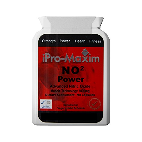 Óxido Nítrico NO2 Power (90 cápsulas) 1000mg por cápsula - el suplemento profesional más poderoso para deportes en el mercado. El suplemento anabólico para músculos que maximiza e intensifica la masa muscular