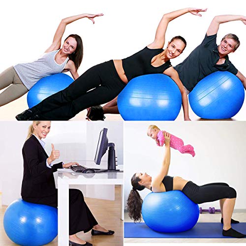 OZUAR Pelota de gimnasia (55 cm), color azul OZUAR Pelota de gimnasia (55 cm), color azul