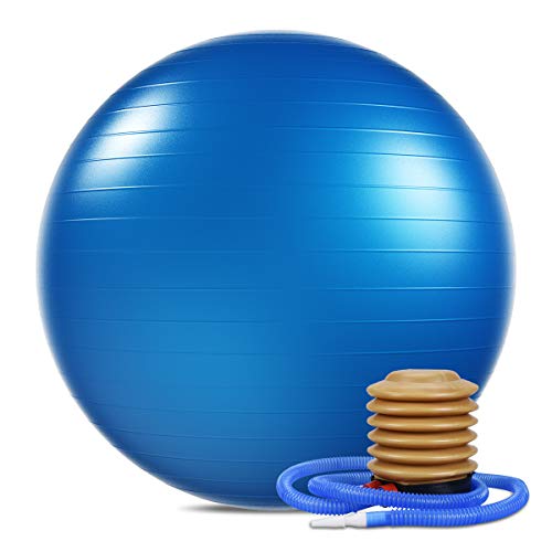 OZUAR Pelota de gimnasia (55 cm), color azul