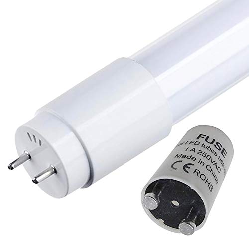 Pack 2x Tubo LED 60 cm, 9w. Color Blanco Frio (6500K). Cebador LED incluido. T8 Standard. 870 Lumenes. A++