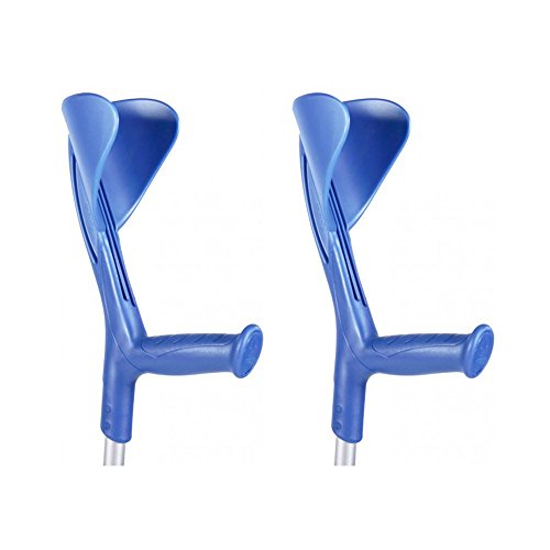 Pack ahorro de 2 muletas ortopédicas para andar, Bastones ingleses, Regulables en altura, puño ergonómico, Azul, Aluminio Pack ahorro de 2 muletas ortopédicas para andar, Bastones ingleses, Regulables en altura, puño ergonómico, Azul, Aluminio