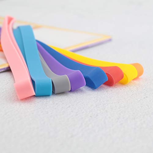 Pack de 10 bandas de caucho A5 de silicona para libro, con gel de sílice, bandas de goma, 200 mm, para almuerzo, para cocinar, enrollar y enrollar Pack de 10 bandas de caucho A5 de silicona para libro, con gel de sílice, bandas de goma, 200 mm, para almuerzo, para cocinar, enrollar y enrollar