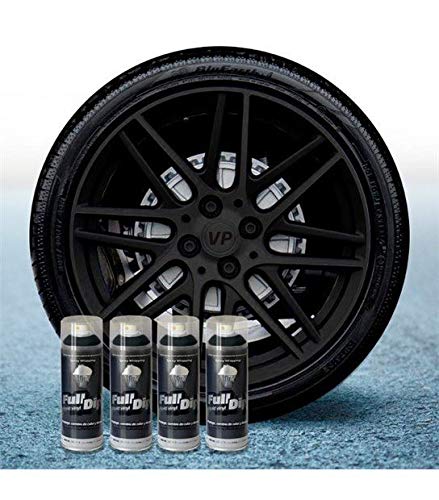 Pack Llantas Vinilo LIQUIDO Full Dip 4 Sprays Negro Mate Pack Llantas Vinilo LIQUIDO Full Dip 4 Sprays Negro Mate