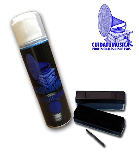 Pack Premium para la Limpieza de Discos de Vinilo - Liquido Spray Limpiador, Gamuza, Cepillo de Terciopleo para Discos y Cepillo para la Aguja del Tocadiscos/Ref.3021 Pack Premium para la Limpieza de Discos de Vinilo - Liquido Spray Limpiador, Gamuza, Cepillo de Terciopleo para Discos y Cepillo para la Aguja del Tocadiscos/Ref.3021