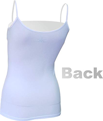 Pack x2ud Camiseta Interior Deportiva Entallada Mujer EKEKO Vinyasa. Camiseta Interior de Tirantes .Lycra. (Blanco, S)