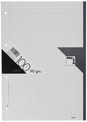 Pacsa 21048 - Recambio 90 g, A4, 100 hojas, color negro