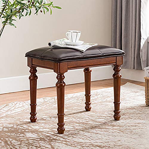Paddia Inicio Silla de tocador de Madera Maciza Americana Simple y Rectangular Pequeña Princesa Maquillaje Descanso Taburete Muebles Dormitorio Banco de Cuero Economía Peso Peso 150kg Paddia Inicio Silla de tocador de Madera Maciza Americana Simple y Rectangular Pequeña Princesa Maquillaje Descanso Taburete Muebles Dormitorio Banco de Cuero Economía Peso Peso 150kg