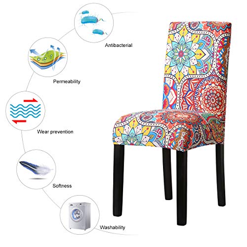 Padgene Fundas de Silla de Comedor Cubiertas Espesas Modernas Elásticas, Extraíbles, Lavables y Duradera, Sillas Altas Protectoras para Cocina, Comedor, Boda Padgene Fundas de Silla de Comedor Cubiertas Espesas Modernas Elásticas, Extraíbles, Lavables y Duradera, Sillas Altas Protectoras para Cocina, Comedor, Boda