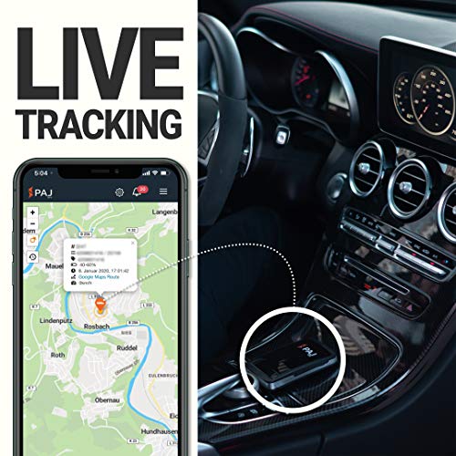 PAJ GPS Allround Finder 2020 -Localizador GPS para Coche, Moto, Personas Mayores, niños y más-Rastreador GPS en Tiempo Real-GPS antirrobo Coche-Marca Alemana-Autonomía 20 a 60 días(Modo Stand-by)