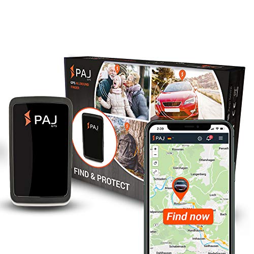 PAJ GPS Allround Finder 2020 -Localizador GPS para Coche, Moto, Personas Mayores, niños y más-Rastreador GPS en Tiempo Real-GPS antirrobo Coche-Marca Alemana-Autonomía 20 a 60 días(Modo Stand-by)