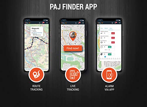 PAJ GPS Motorcycle Finder - conexión a baterías de 9-75V - Localizador antirrobo para Motos, quads y más (Localización con App)