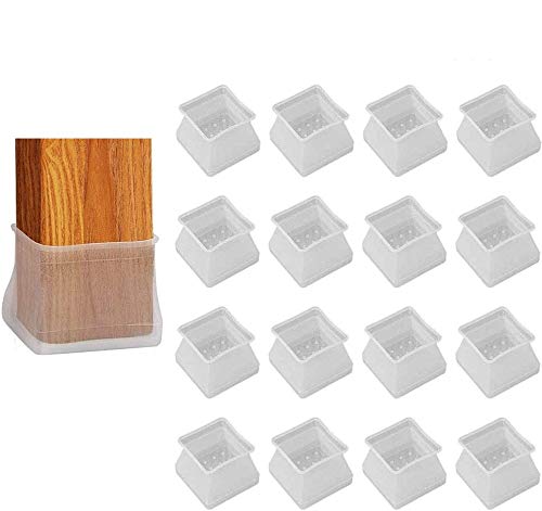 PAKASEPT Protectores de Piso 32Pz, Muebles Pies de Mesa Cubierta (Square/3.5-4cm) Silla Gorras para Patas, Prevenir arañazos y ruidos PAKASEPT Protectores de Piso 32Pz, Muebles Pies de Mesa Cubierta (Square/3.5-4cm) Silla Gorras para Patas, Prevenir arañazos y ruidos