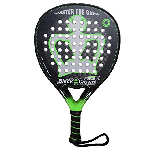 Pala de PÔdel Piton Attack 12k | Black Crown | Nivel: Avanzado, Competición, Profesional | Potencia 90%, Control 90% Pala de PÔdel Piton Attack 12k | Black Crown | Nivel: Avanzado, Competición, Profesional | Potencia 90%, Control 90%
