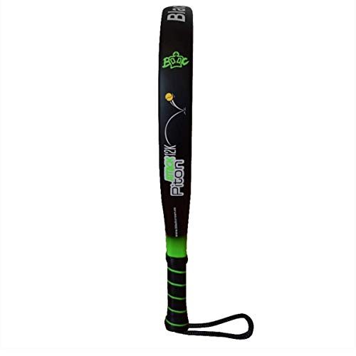 Pala de PÔdel Piton Attack 12k | Black Crown | Nivel: Avanzado, Competición, Profesional | Potencia 90%, Control 90% Pala de PÔdel Piton Attack 12k | Black Crown | Nivel: Avanzado, Competición, Profesional | Potencia 90%, Control 90%