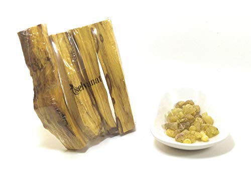 Palo Santo de Perú (40-45 gr) + 10 gr de Incienso de iglesia (Olíbano). Equilibran y armonizan las energías. Vendido solo por Selvanat